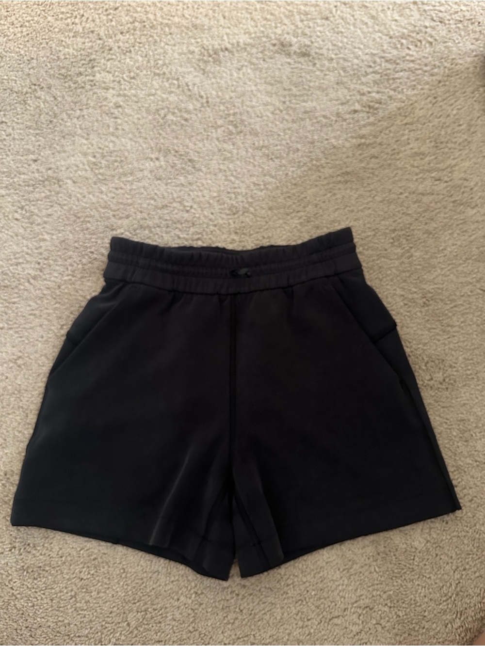 lululemon athletica Black Athletic Pull-On Shorts Softstreme material